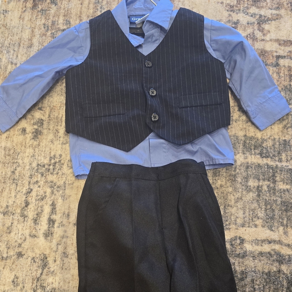 Pinstripe Vest and Pants Set